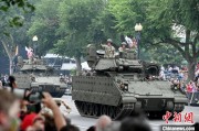 自己算命美国纪念陆军成立250周年阅兵仪式在华盛顿举行